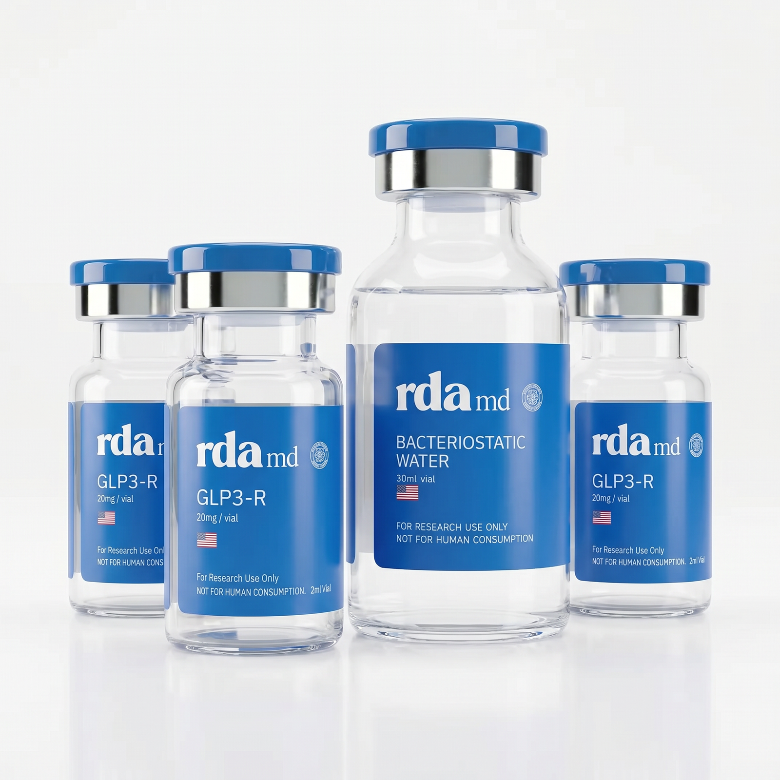 RDAmd GLP3 R Bundle : 3 20mg & 1 Bac
